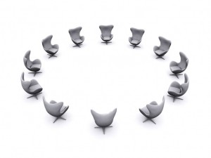 Chairs in circle